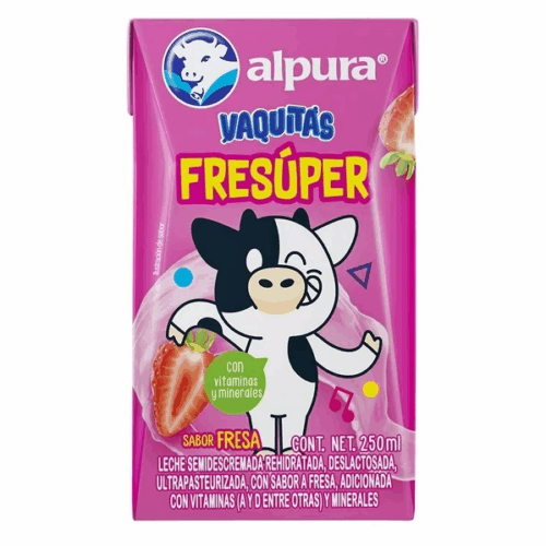 Alpura Vaquita Fresa 250Ml Alpura Vaquita Fresa 250Ml