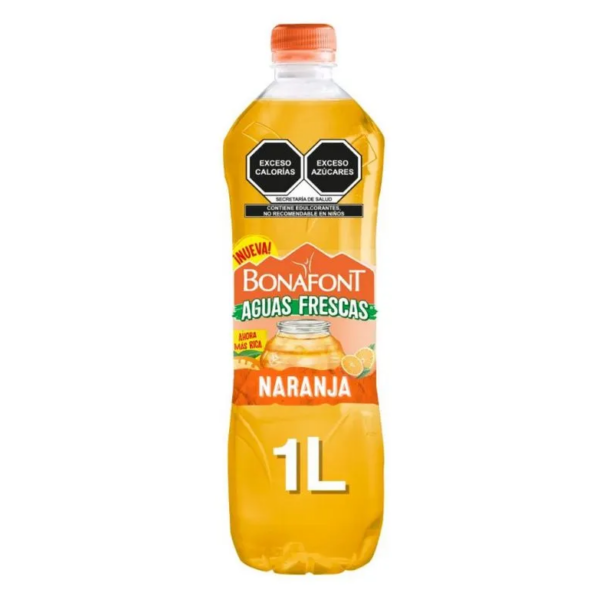 Bonafont Aguas Frescas Naranja 1L