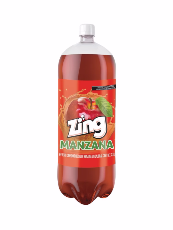 Refresco sabor manzana Zing 3.3 L/