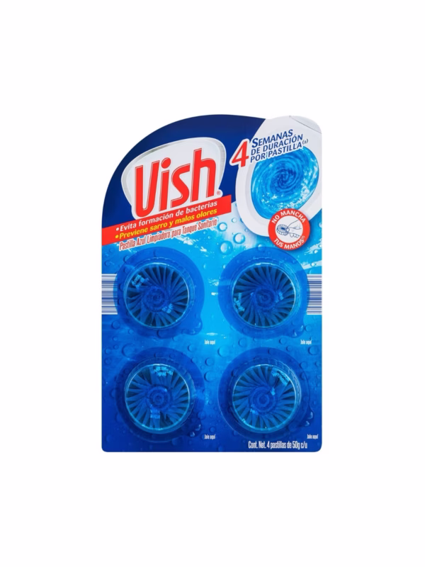 Pastilla azul limpiadora para baño Vish