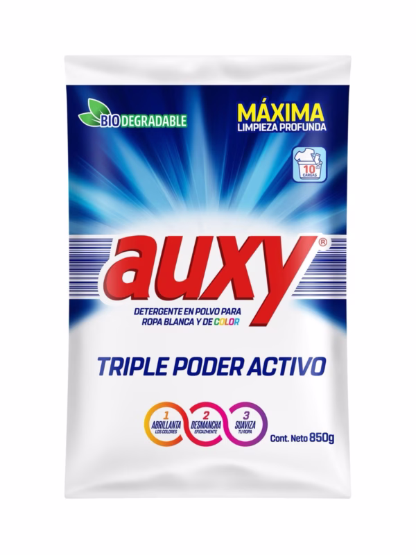 Detergente para ropa blanca y de color Auxy